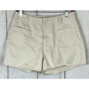 Old Navy Size 8 Khaki Shorts with Front Pockets That Look Like Back Pockets
